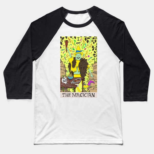 Magic Man as The Magician tarot Baseball T-Shirt by sadnettles